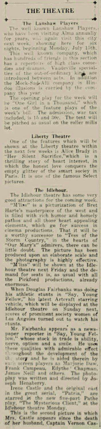 Regent Theater - July 11 191 Liberty And Idlehour (newer photo)